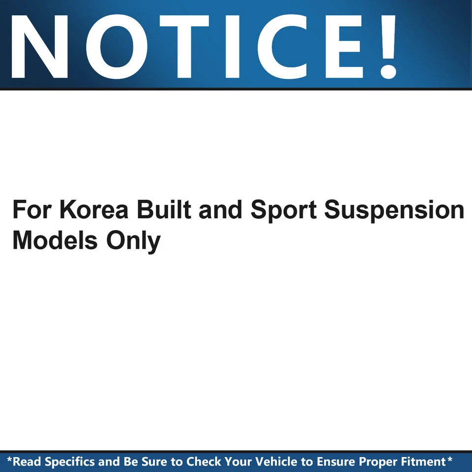 351mm Front Struts w/ Coil Spring Assembly + Sway Bars for 2011 2012 Kia Optima — 第 2/4 张图片