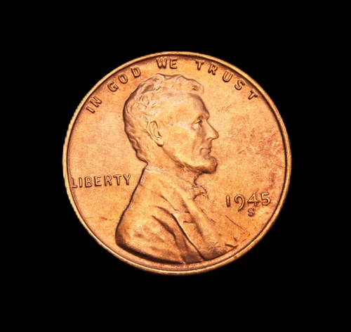 1945-S Lincoln Wheat Cent  BU
