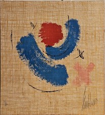 Salvatore Emblema, Litografia Su carta, 1960, stampa 48x47,6Cm.