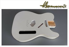 Tele/ TL "Real Nitro Finished" Alder Body, Cream Bindings, Color Polar White
