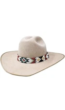 Western Seed Beaded Hat Band Fit Cowboy Hatband South West Multi Color Hat Band