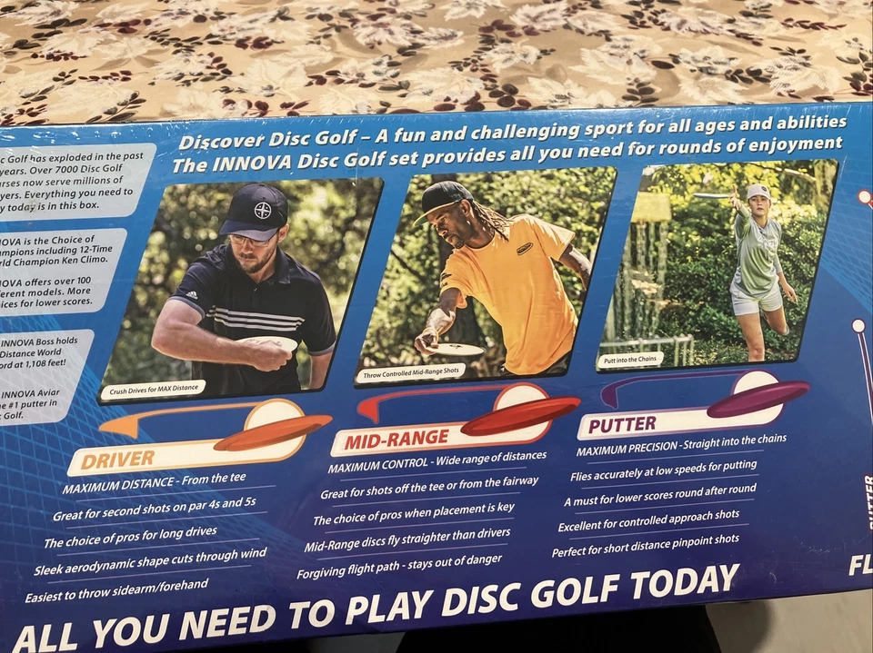 Innova Disc Golf Starter Set 3 Discs Driver Mid-Range Putter Brand New & Sealed - Image 2 of 2