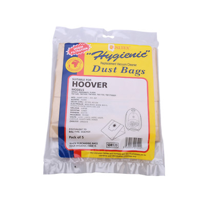 5 X Hoover Tipo - H58/H63/H64 Polvere Sacchetti