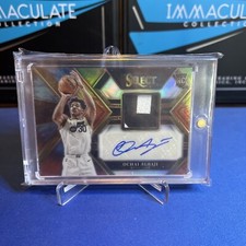 2022-23 Panini Select Ochai Agbaji RC Patch Auto Tie Dye 9/25 Utah Jazz