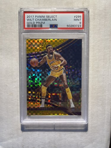 Wilt Chamberlain [Gold Prizm] #295 2017 Panini Select card
