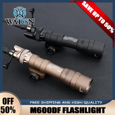 Tactical M600DF Flashlight High Power White Lamp Metal SL07 Dual Switch Constant