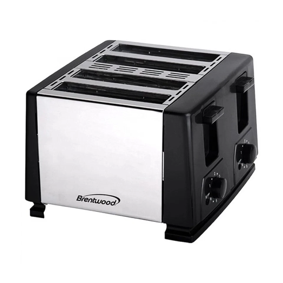 Tostadora de 4 rebanadas Brentwood Appliance TS-284 - negra Foto 2 de 3