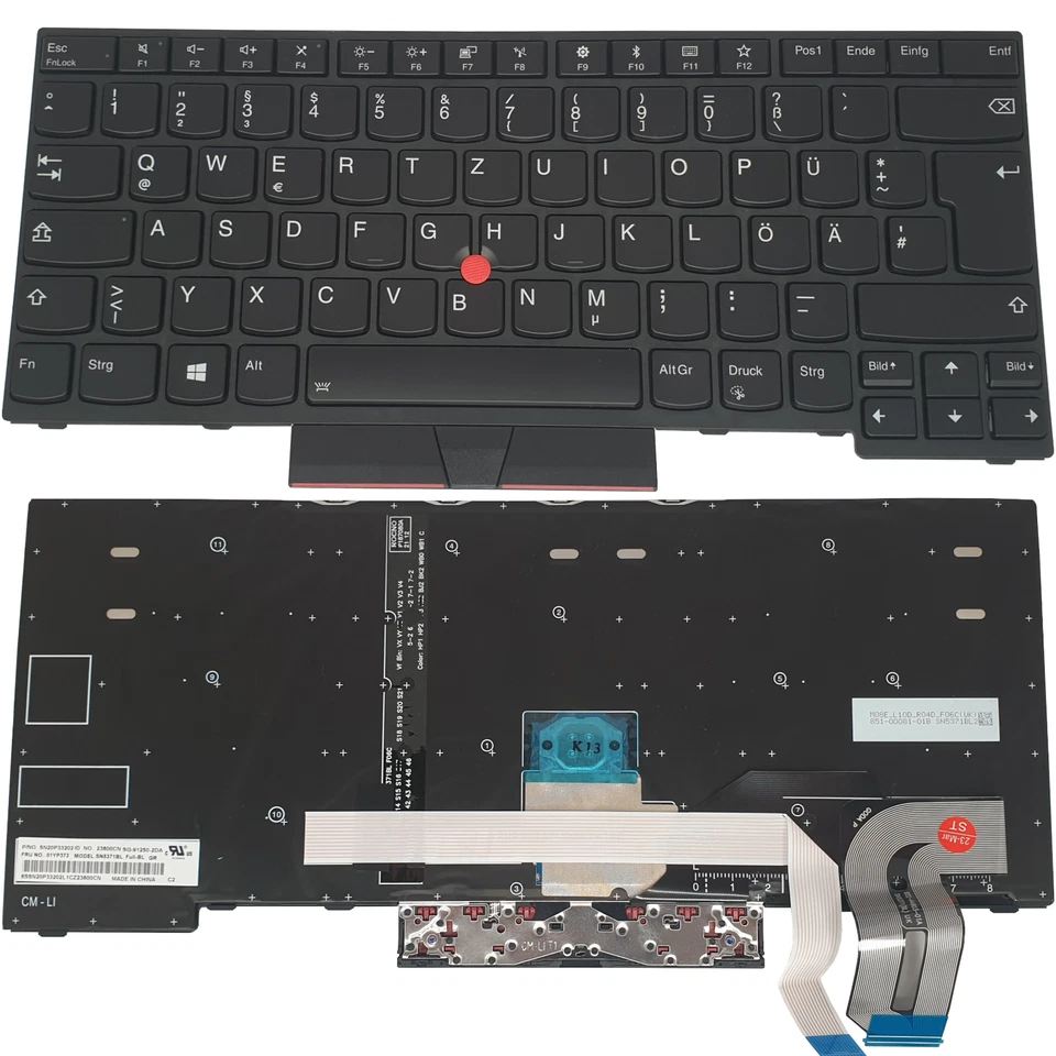 Lenovo ThinkPad T480s original deutsche Tastatur mit Beleuchtung - NEU