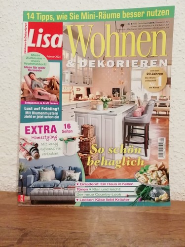 Zeitschrift Lisa Wohnen & Dekorieren Nr. 2/2025