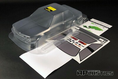 RC Body Car Drift 1:10 BMW 3 E 30 Coupe E30 widebody APlastics New