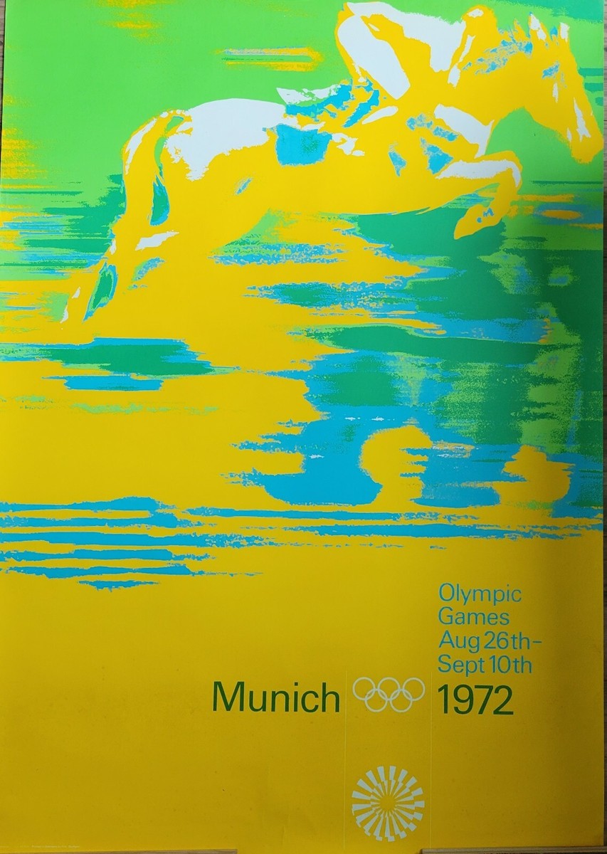 ORIGINAL VINTAGE 1972 MUNICH OLYMPICS 33x47