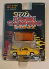 1968 Ford Mustang Racing Champions Mint 1:58 Yellow HOT RODS Issue #3 CANDY 4 U