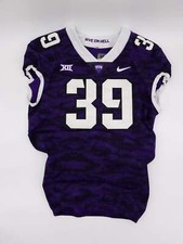 Game Worn 2016 #39 Isaiah Alexander TCU Horned Frogs Home Purple & Black Footbal