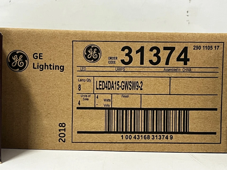 CASE OF 8 GE High Def. 4W (40W equiv.) Relax LED HD A15 Ceiling Fan Bulbs 31374 - Image 2 of 4