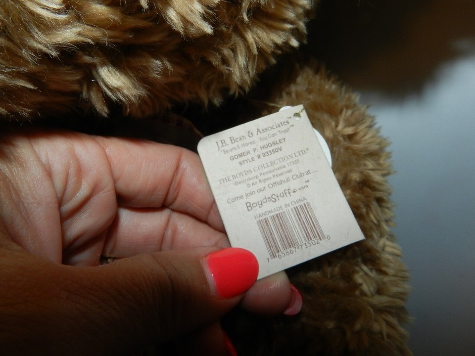 GOMER P HUGSLEY JUMBO HUGE 30" PLUSH JOINTED QVC Exclusive Rare BOYDS