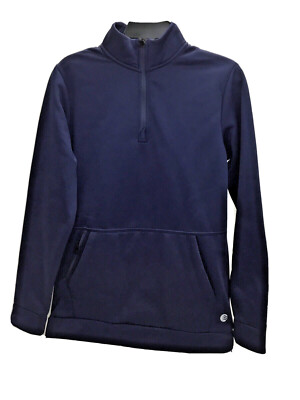 Solaris Active Tech Fleece Sweatshirt , NAVY , XL