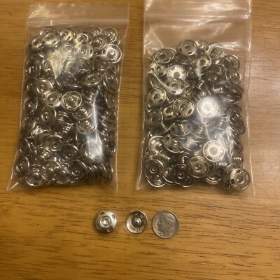 288 PRYM Sew On Snaps Hand- Sewn Bag Buttons Button Metal Snaps Fasteners