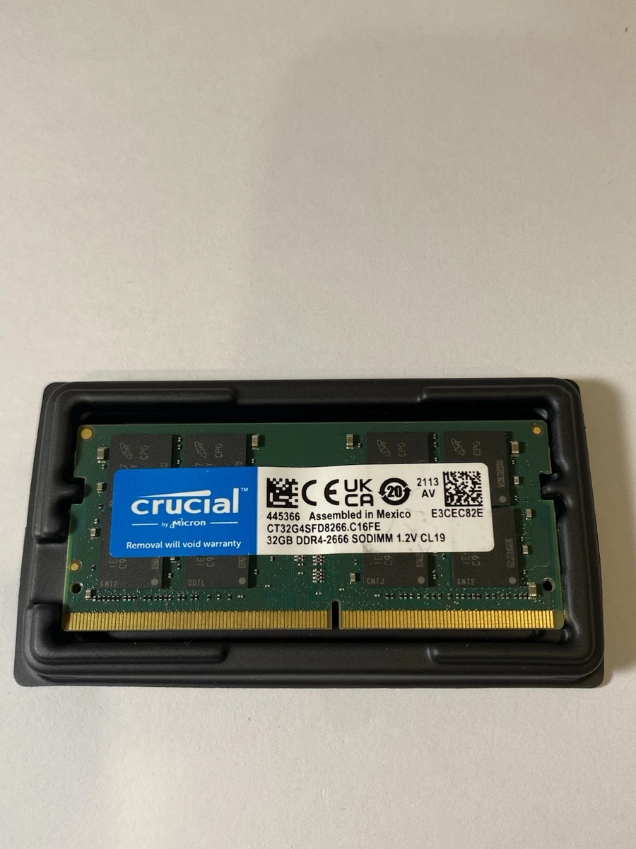 Crucial DDR4 SDRAM 32 GB Total Capacity Memory (RAM) for sale - eBay