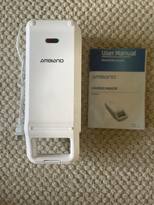 Ambiano Churro Maker SW2007CH White with Manual / Recipes.