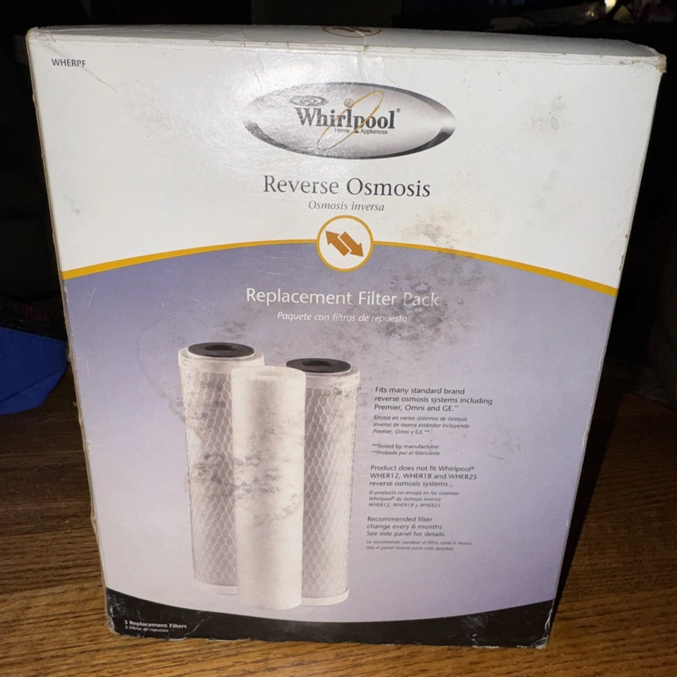 Genuine WHIRLPOOL Reverse Osmosis Replacement Water Filter (3 Pack) ~ NEW - Image 2 of 4