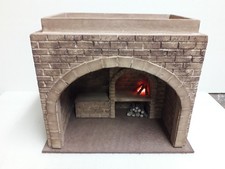 casa - casetta - bottega  presepio in polistirene e  legno