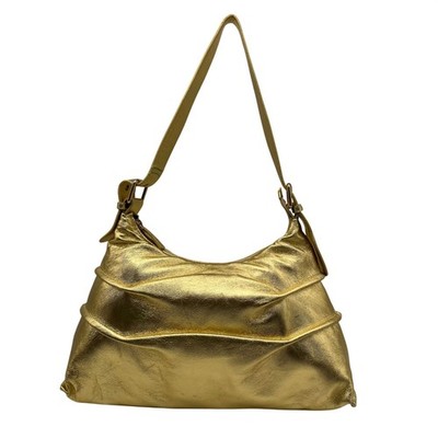 Trendy Bags Gold Hobo Shoulder Bag