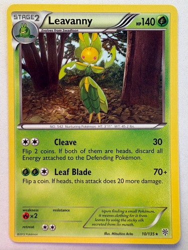 Leavanny 10/135 Plasma Storm Pokemon Card