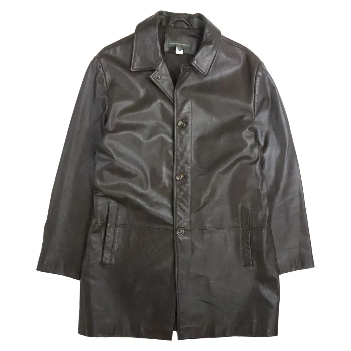 Banana Republic Leather Outer Shell Coats, Jackets & Vests Trench