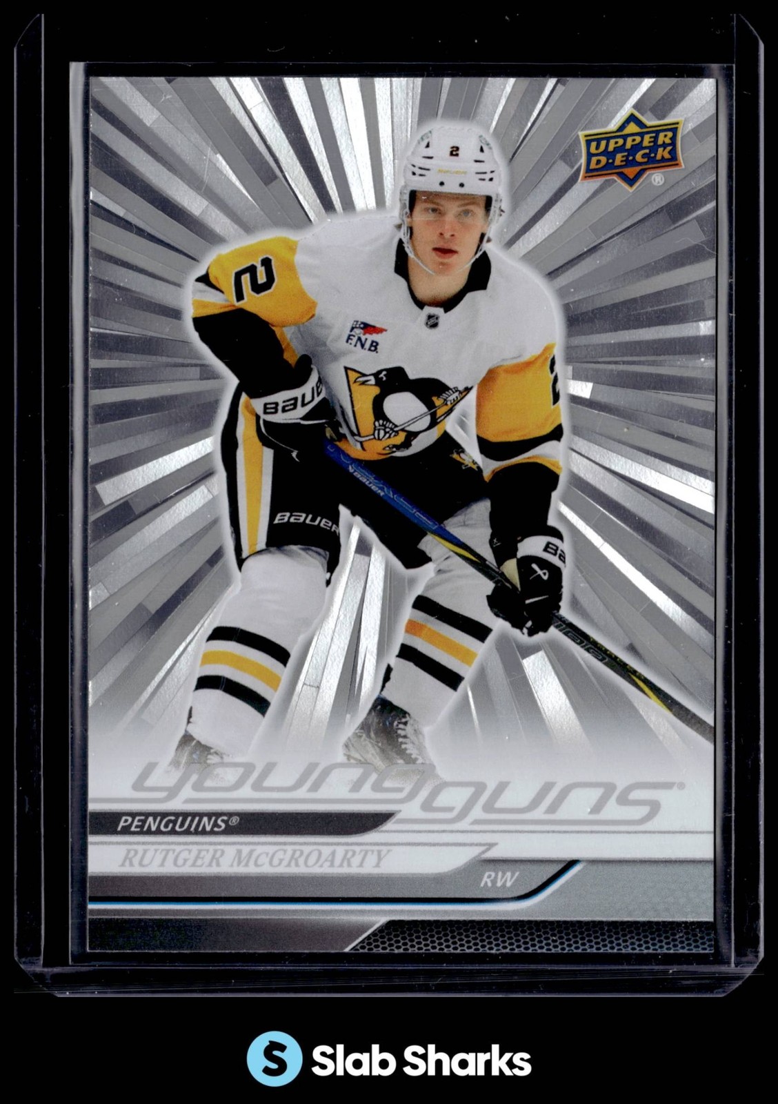 2024 UPPER DECK #474 RUTGER MCGROARTY OUTBURST SILVER YOUNG GUNS RC ROOKIE