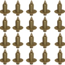 20PACK Interior Door Panel mounting Beige Clip with Push pin