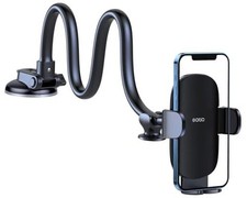 13" Gooseneck Car Phone Mount Windshield Dashboard Holder with Black