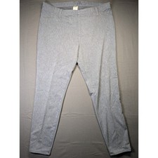 Faded Glory Womens XXL 20 Gray Pull On Jeggings Elastic Waist FGL38745HE Heather