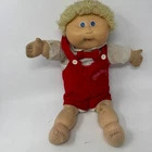 VTG Cabbage Patch Kids Blonde Hair Doll Blue Eyes Pacifier Mouth 1983