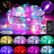 200 LED Music Sync Smart Fairy String Lights Christmas Tree Wedding Party Decor