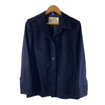 Aquascutum tailored jacket with logo buttons, dark navy, item number 1018649