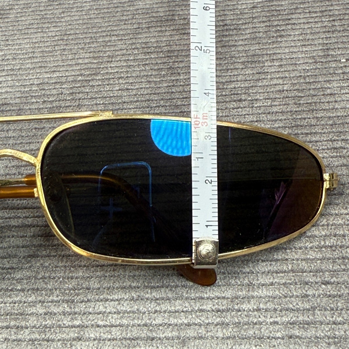 Metal Oval Double-Bridge Aviator Glasses, Retro , For , B Concave Curved Metal Rim Double Bridge Tear Drop Pilots  main image 3