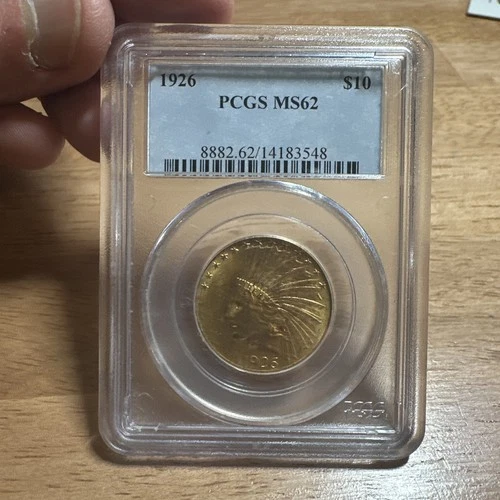 1926 $10 Indian Head gold  eagle – PCGS MS62