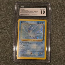 Articuno 009/034 HOLO CGC 10 GEM MINT Rare (Blastoise & Suicune ex Deck)