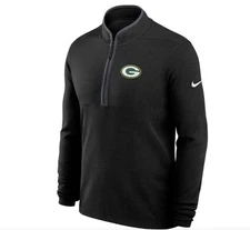 Packers Victory 1/2 Zip Pullover-Keep cool with this Dri-Fit 1/2 zip pullover