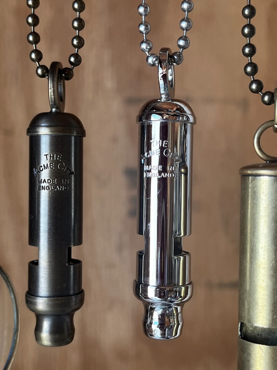 Acme Whistle Necklaces Choose silver or dark brass | eBay