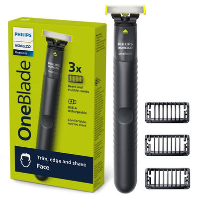 Philips Norelco OneBlade Face Electric Shaver & Trimmer, QP1424/70