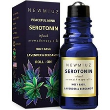 Calming Roll On Essential Oil Blend Anti Stress Roller Lavender Bergamot Basil