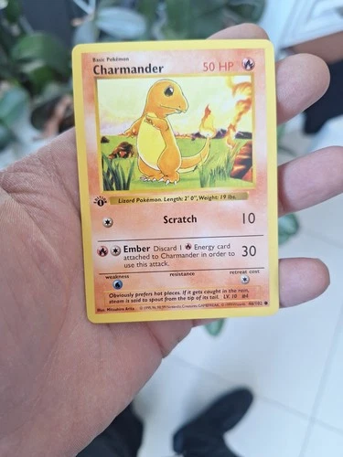 Pokémon TCG - Charmander - 1st Edition Shadowless - 46/102 - NM MINT