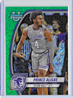 Prince Aligbe - 2024-25 Bowman U Chrome Basketball - #82 - Green Refractor