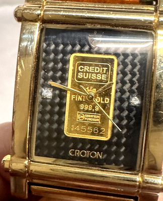 Credit Suisse 1 gr. 999.9 Fine Gold Watch cn307444 | eBay