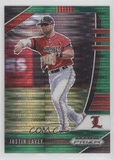 2020 Panini Prizm Draft Picks Green Pulsar Prizm Justin Lavey #PDP103 n1u