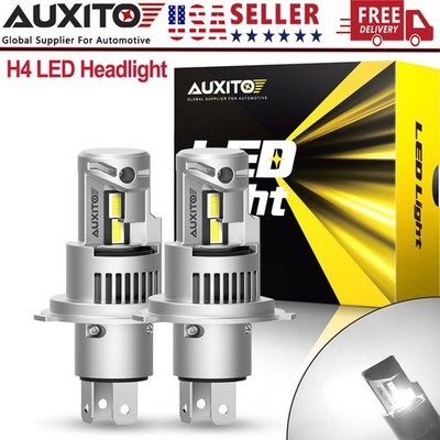 AUXITO H4/9003/HB2 LED Bulbs Q16 Series Dual Hi/Low Xenon White 6000K 7000LM 90W