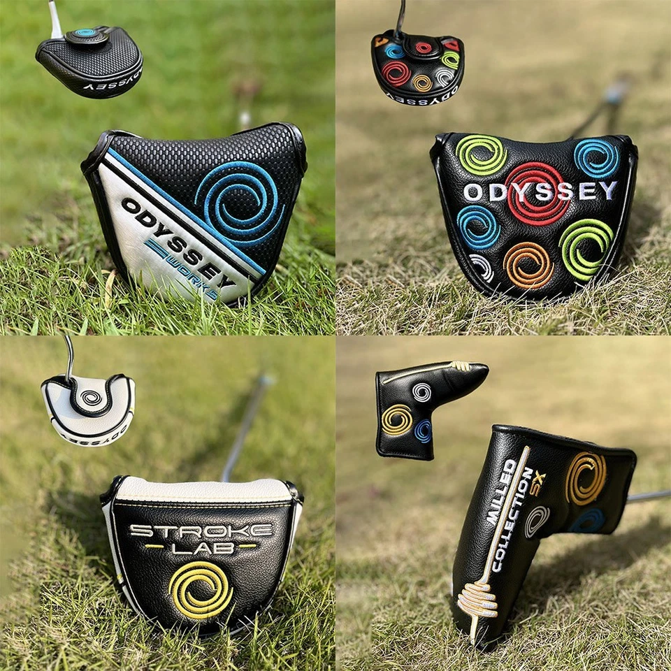 Odyssey Golf Putter Headcover, Magnetic Closure, Mallet and Blade