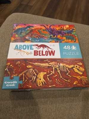 Crocodile Creek Above + Below 48 PIECE Dinosaurs Floor Puzzle 