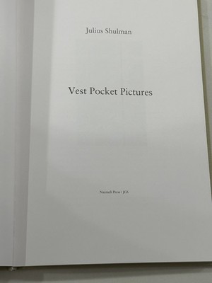 JULIUS SHULMAN VEST POCKET PICTURES FIRST EDITION 1590051629| eBay